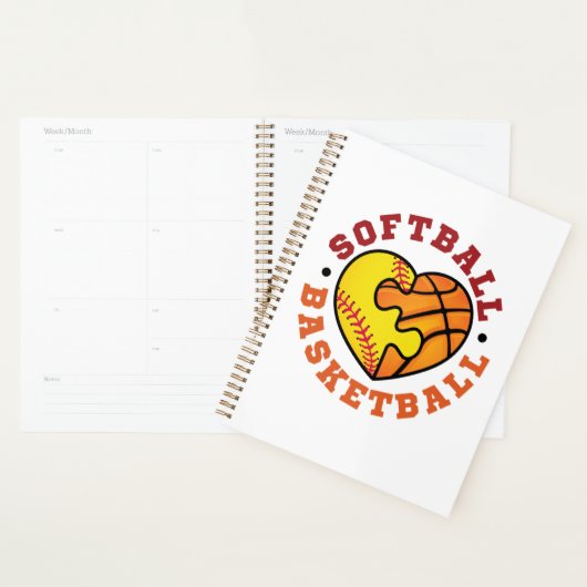 Softball Basketball Heart Planner (Display)