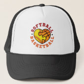 Softball Basketball Heart Trucker Pet (Voorkant)