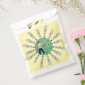 Softball Bat Photo Flower Bedankzakje (Gezegeld)