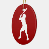 Softball Batter Ornament (Links)