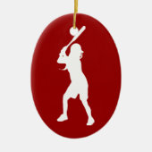 Softball Batter Ornament (Voorkant)