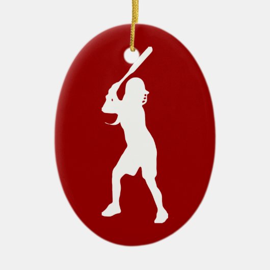 Softball Batter Ornament (Voorkant)