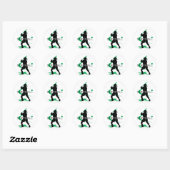 Softball - Batter Ronde Sticker (Vel)