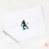 Softball - Batter Ronde Sticker (Envelop)