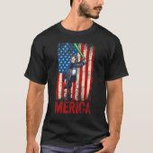 Softball Benjamin Franklin 4 juli vrouwen Ameri T-shirt (Voorkant)