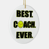 Softball-Beste coach ooit Keramisch Ornament (Rechts)