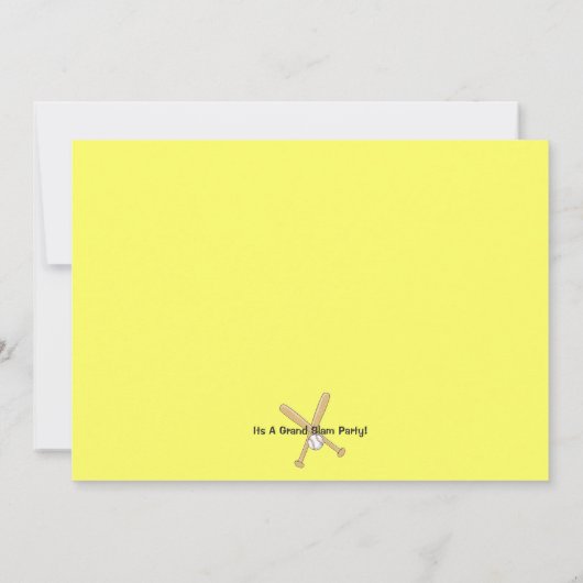 Softball Birthday Foto Kaart (Achterkant)