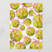 Softball Birthday Kaart (Achterkant)