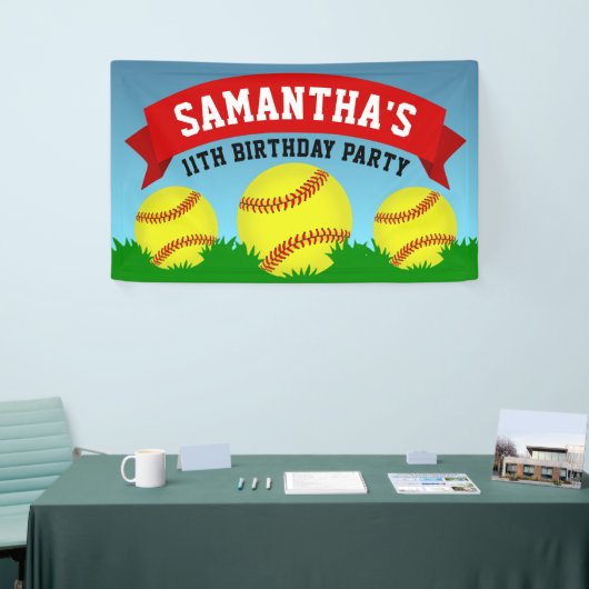 Softball Birthday Party Spandoek (Beurs)
