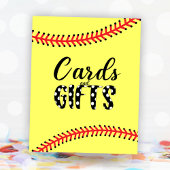 Softball Birthday Party Theme Kaarten and Gifts Si Poster