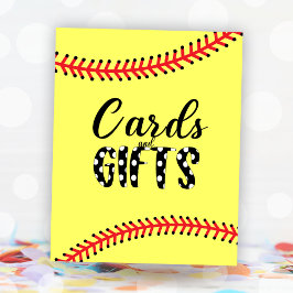 Softball Birthday Party Theme Kaarten and Gifts Si Poster
