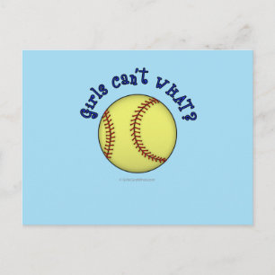 Softball-Blue Briefkaart