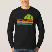 Softball Bonus Dad From Stepdaughter Stepson Son T-shirt (Voorkant)