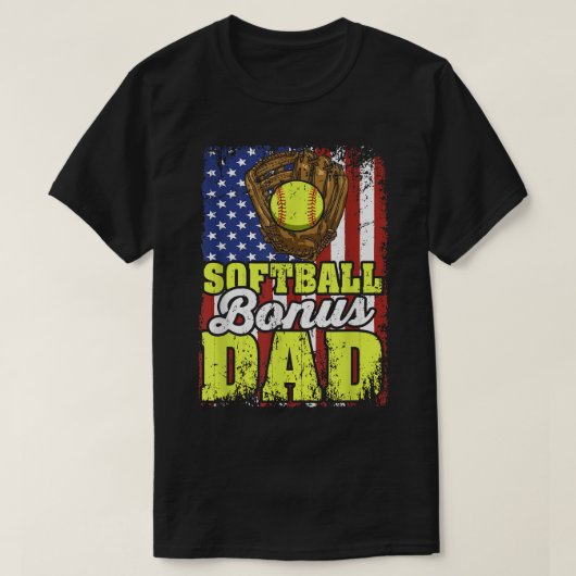 Softball-bonus: honkbalspeler t-shirt (Design voorkant)