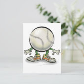 Softball Briefkaart (Staand voorkant)