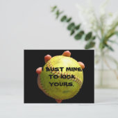 Softball-Briefkaart Briefkaart (Staand voorkant)