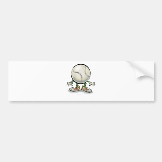 Softball Bumpersticker (Voorkant)