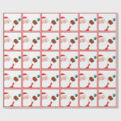 Softball-cadeaupapier voor kerstcadeaus cadeaupapier (Vlak)