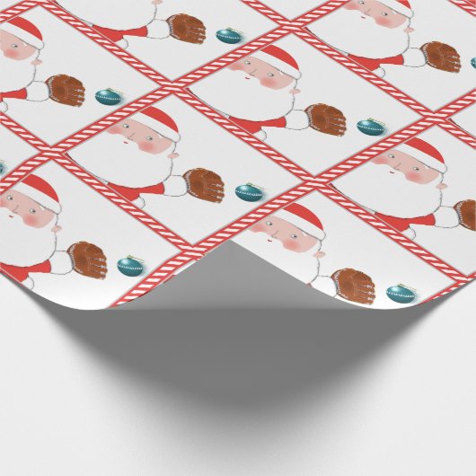 Softball-cadeaupapier voor kerstcadeaus cadeaupapier (Hoek)