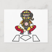 Softball Catcher Briefkaart (Voorkant)