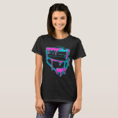Softball Catcher Drip Ice Cream Mask Sprinkles Gam T-shirt (Voorkant volledig)