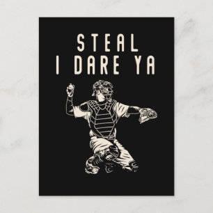 Softball Catcher Kinder Funny Baseball Player Humo Briefkaart