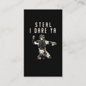 Softball Catcher Kinder Funny Baseball Player Humo Visitekaartje (Voorkant)