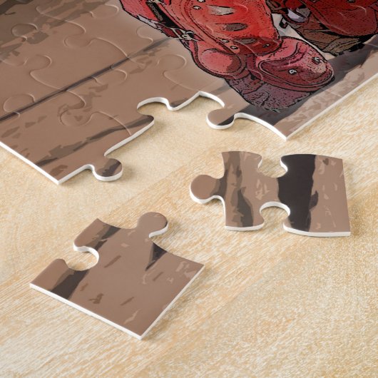 Softball Catcher Legpuzzel (Zijkant)