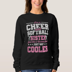 Softball Cheer Graphic Vrouwen Zusters Cheerleader Trui