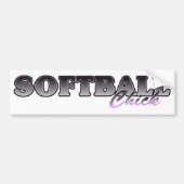 Softball Chick Bumpersticker (Voorkant)