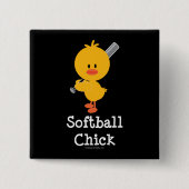 Softball Chick Button (Voorkant)