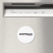 Softball Chick Magneet (Insitu (Vaatwasser))
