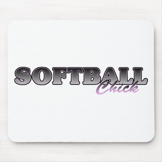 Softball Chick Muismat (Voorkant)