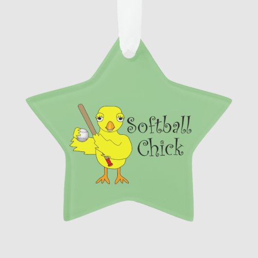 Softball Chick Ornament (voorkant)