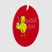 Softball Chick Ornament (voorkant)