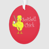 Softball Chick Ornament (voorkant)