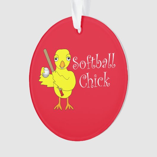 Softball Chick Ornament (voorkant)