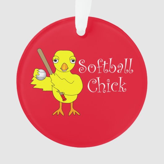 Softball Chick Ornament (voorkant)