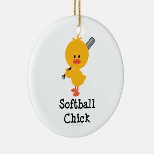 Softball Chick Ornament (Rechts)