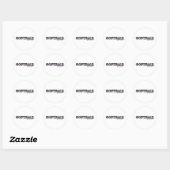 Softball Chick Ronde Sticker (Vel)