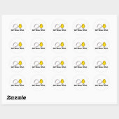 Softball Chick Ronde Sticker (Vel)