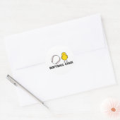 Softball Chick Ronde Sticker (Envelop)
