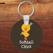 Softball Chick Sleutelhanger (Voorkant)