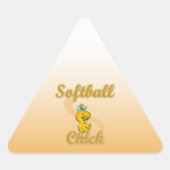 Softball Chick Sticker (Voorkant)