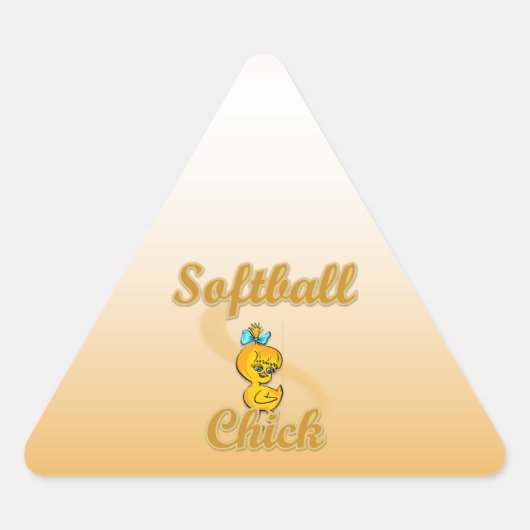 Softball Chick Sticker (Voorkant)