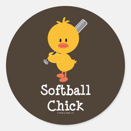 Softball Chick Stickers (Voorkant)