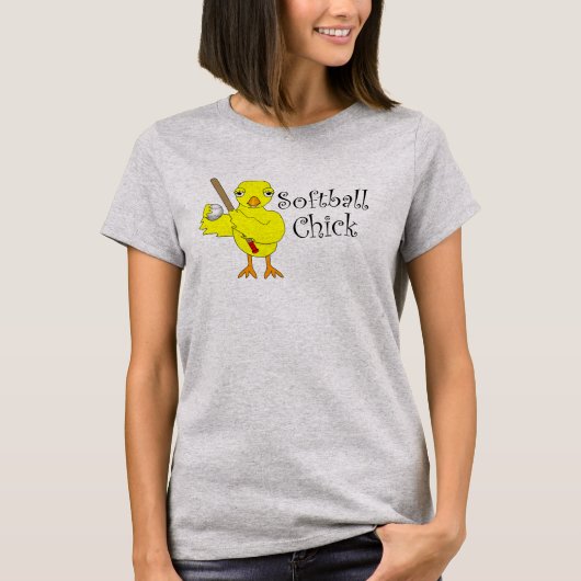 Softball Chick T-shirt (Voorkant)