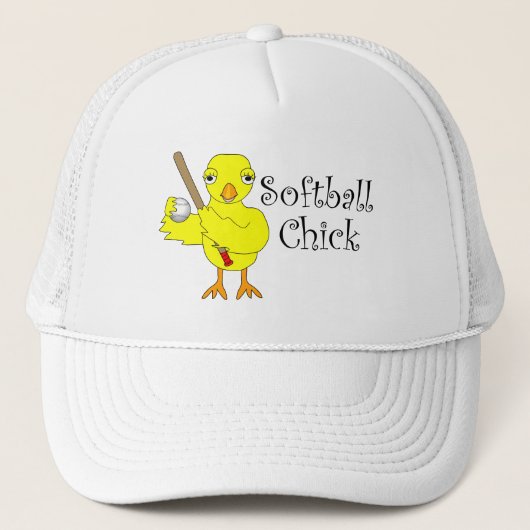 Softball Chick Trucker Pet (Voorkant)