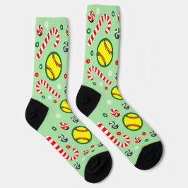 Softball Christmas Holiday Gifts Socks Sokken