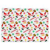 Softball Christmas Holiday Groot Cadeauzakje (Achterkant)